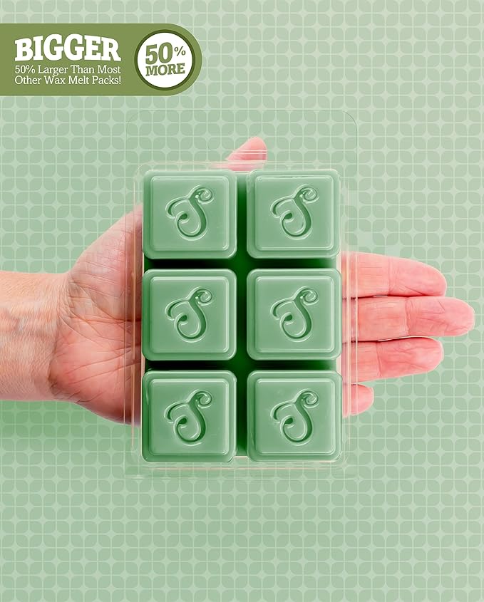 Shortie's Candle Company Cedar Ridge Wax Melts Multi Pack - 2 Highly Scented 3 Oz. Bars (6 Oz. Total) - Made with Natural Oils - Incense & Earth Air Freshener Cubes Collection ShortiesCandleCompany