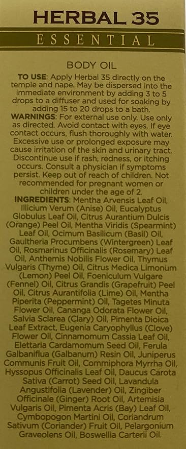 L’EUDINE Herbal 35 Essential Oil – Pack of 3 – 1fl oz Aromatherapy Oils – Eucalyptus and Mint Oil – Promotes Optimal Blood Circulation – Soothing and Calming Effect - Bloomnest