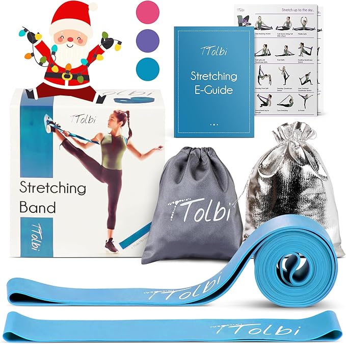 Premium Stretch Bands for Dancers - Flexibility & Ballet Stretching Band, Dance Equipment for Splits & Strength, Ideal Gifts for Ballet, Gymnastics, Cheerleading, Yoga and Pilates Training Stuff - Bloomnest