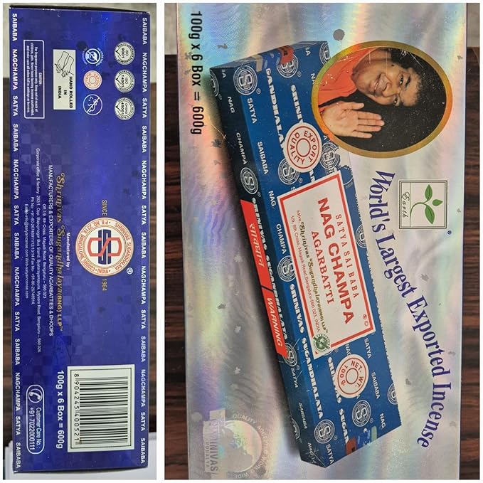 Satya Nag Champa 200 gram Incense Sticks for Positivity, Meditation, Relaxation, Yoga, Healing by Giftbrit