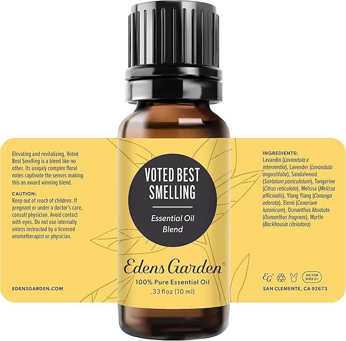 Edens Garden Voted Best Smelling Essential Oil Blend- 100% Pure Premium Grade, Undiluted, Natural, Therapeutic, Aromatherapy, The Best for Diffusing, Candle, Laundry, Kid Safe 10 ml (.33 fl oz) EdensGarden