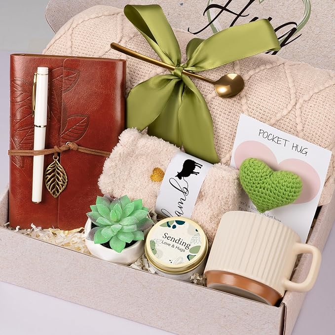Self Care Gifts for Women Get Well Soon, Birthday Gifts for Women Care Package, Sending Hug Baskets Spa Gift Thinking of You After Surgery Inspirational Gift for New Mom Best Friend Birthday - Bloomnest