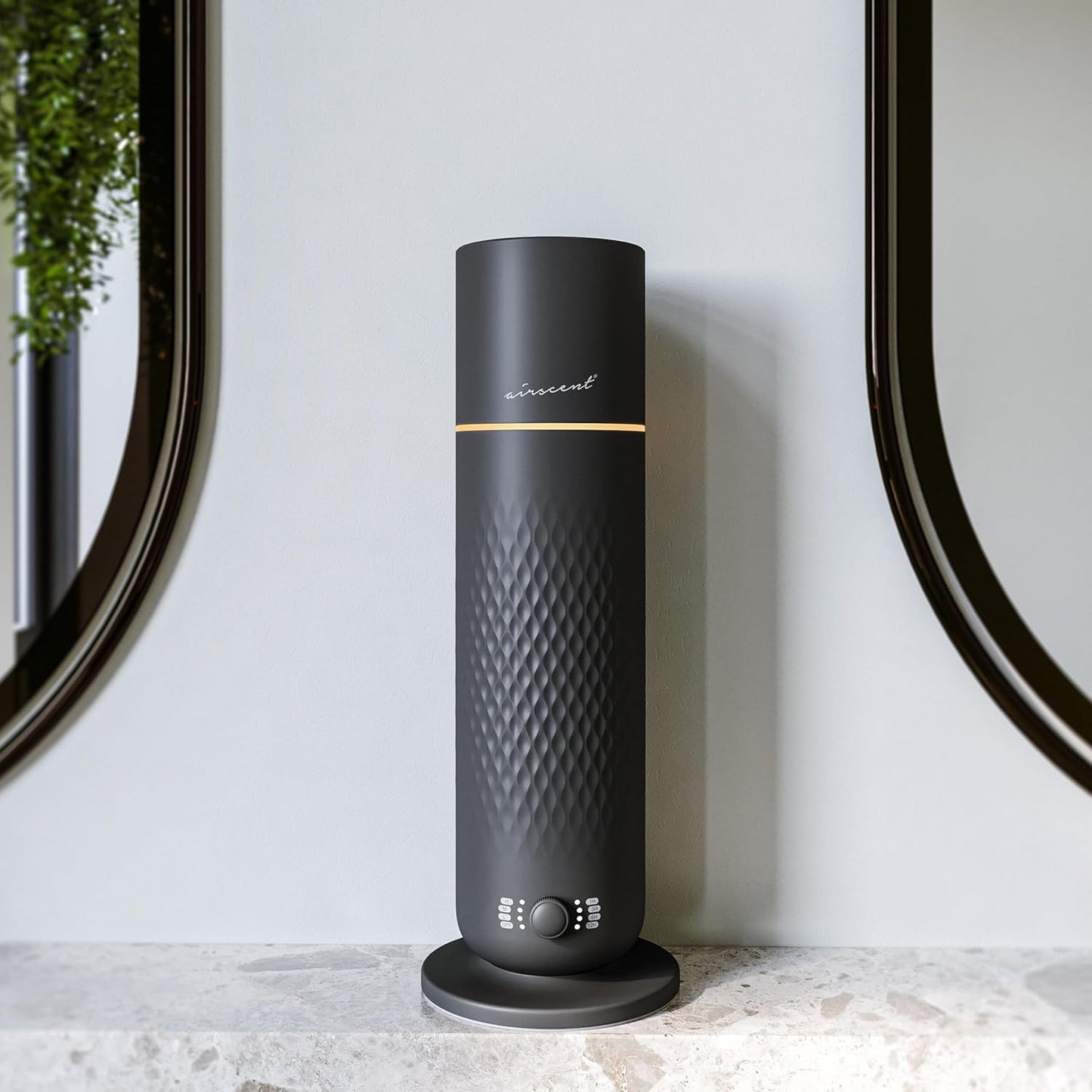 The AirScent Waterless Diffuser - Cold Air Scent Diffuser Oil Machine for Homes, Offices, Hotels and Spas - Aromatherapy Diffuser for Aesthetic Scenting - Black - 4.05 Oz - Fragrance Not Included