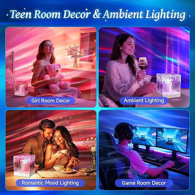 Mubarek Northern Lights for Bedroom,15 White Noise + Bluetooth Galaxy Light Projector,RGB Multi-Color Lamps for Night Stands Home Decor Living Room Night Light for Kids Christmas Gifts for Teen Girls - Bloomnest