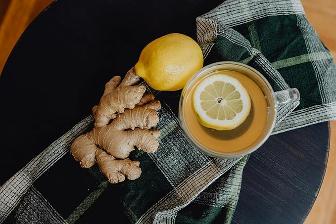 XIEJINJI Lemon Ginger Tea, 40 Tea Bags, 4.2g Each – Zesty & Warming Blend for Digestive Comfort, Immune Boost & Refreshing Energy - Bloomnest