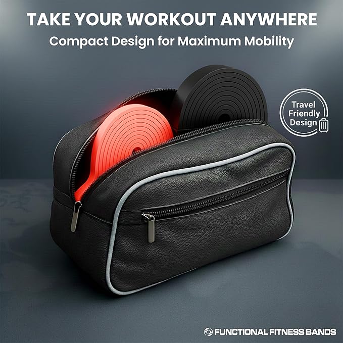 Pull Up Assist Bands Set by Functional Fitness. Heavy Duty Resistance and Assistance Training Band - Bloomnest