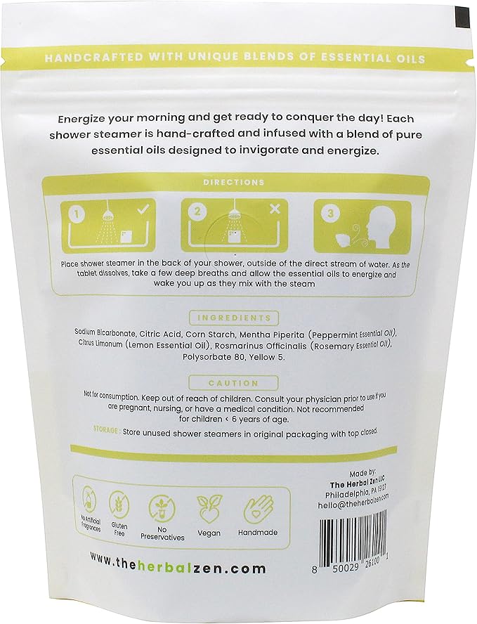 Bulk Shower Steamers with Essential Oils Combo Set by The Herbal Zen (3 Packs of 10 Tablets, Value Set), Bulk Shower Bombs, Relaxation Gift for Women and Men, Birthday Gifts, Mothers Day Gift - Bloomnest