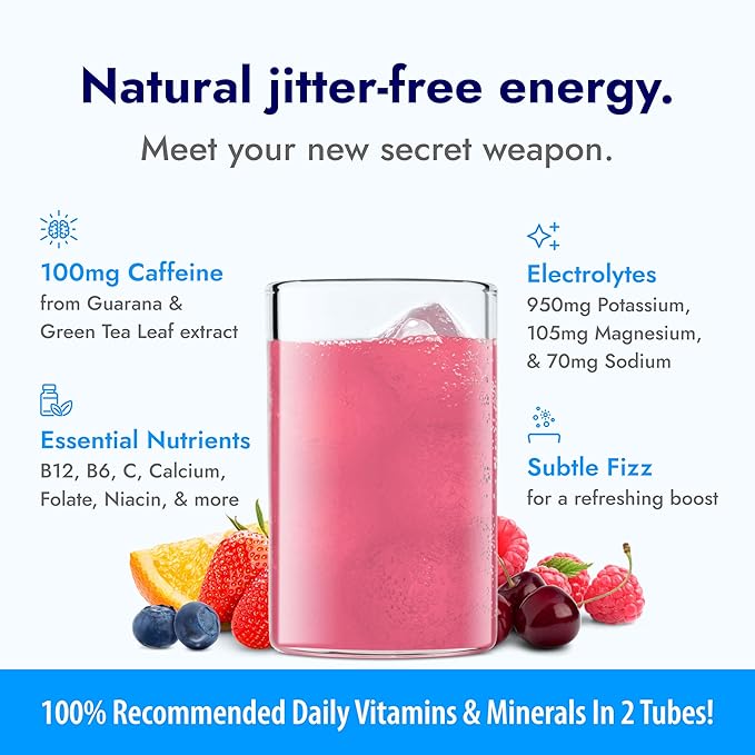 Zipfizz Daily Energy Drink Powder, Variety Pack, 15 Pack | 3-in-1 Sustained Energy, Rapid Hydration, and Essential Vitamins | Sugar-Free | Electrolyte Powder | Contains Vitamin B-12 & Antioxidants - Bloomnest