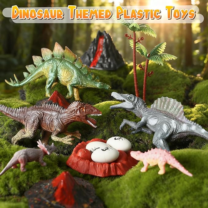 Golray Bath Bombs for Kids with Surprise Inside Dinosaur Toy, 12 Pack Dinosaur Eggs Bath Bombs Pretend Playset, Handmade Bubble Bath Fizzies Stocking Stuffers Birthday Christmas Gift for Boys - Bloomnest