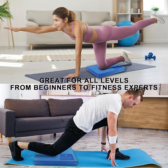 Foam Balance Pad(Large or XL),5BILLION Stability Pad for Physical Therapy,Non-Slip Exercise Balance Pad for Balance workouts,Yoga Knee Pad for Gym Fitness Stretching Pilate - Bloomnest