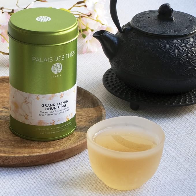 Palais des Thés - Grand Jasmine Chun Feng - Jasmine Green Tea - Premium Tea Bags, Serves 20 Cups - Bloomnest