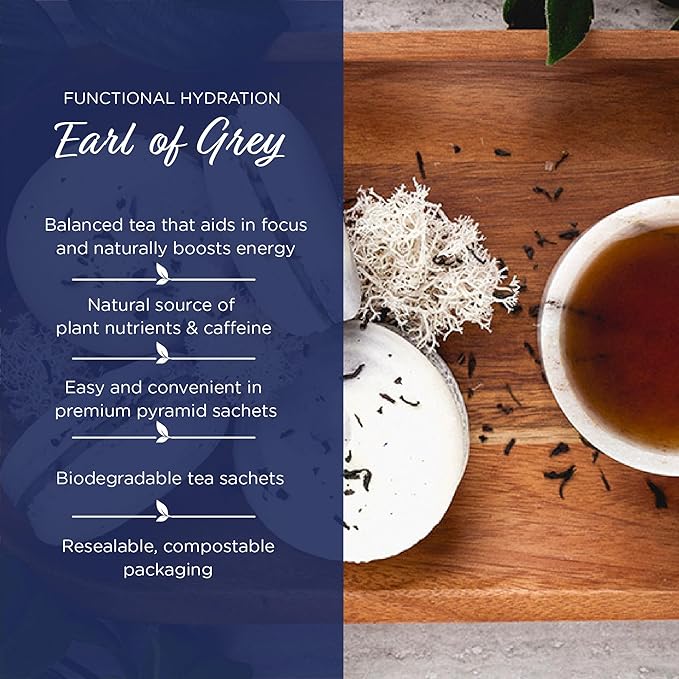 The Tea Spot Earl of Grey Black Tea with Citrus for Energy | Blend of Black Tea, Citrus Root, Mallow Flowers, Bergamot, and Vanilla Flavoring | 15 Tea Bags - Bloomnest