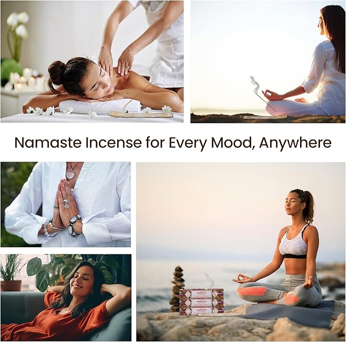 Satya Namaste Incense Sticks, Satya Bng (Bangalore) Insenses 15gmx12 Pack with Raajsee Incense Holder Bundle, Satya Nagchampa Natural Incense - Bloomnest