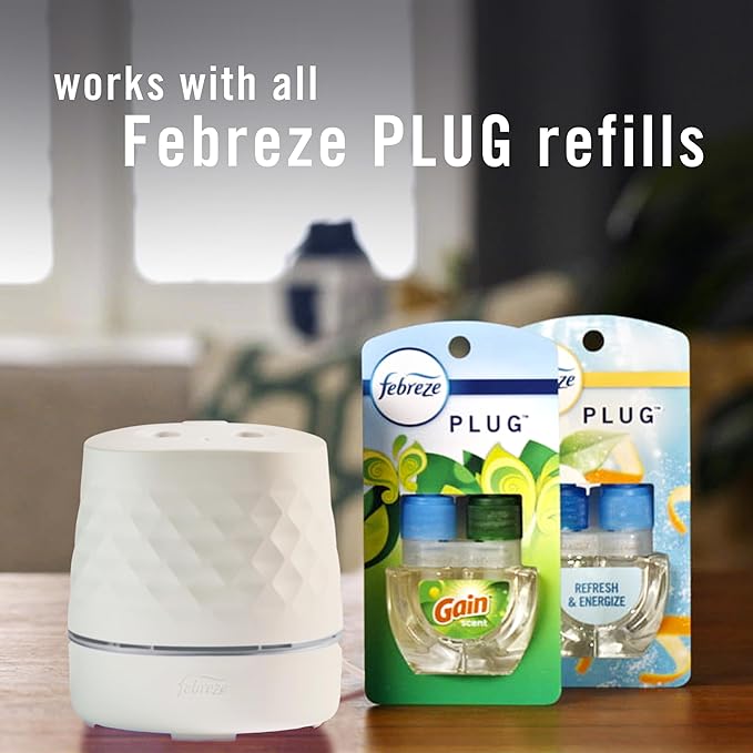 Febreze Plug Scent Booster Continuous Scent Device Oil Diffuser, Compatible with Febreze Air Freshener Plug in Refills - Bloomnest