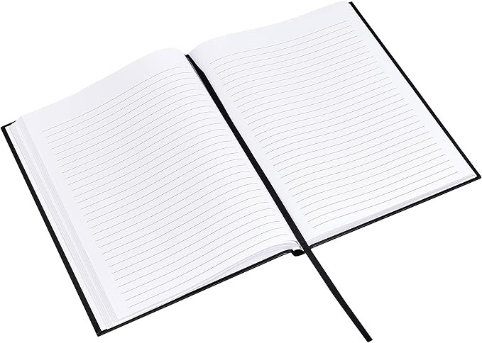 Amazon Basics Professional Journal, 10.5X7.5 inches, Black, 2-Pack - Bloomnest