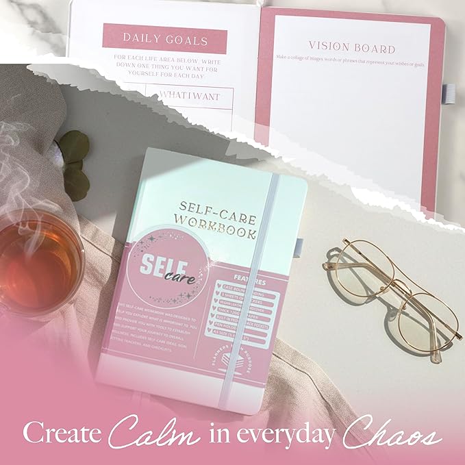 Planners with Purpose Self-Care Planner for Women - Wellness & Mindfulness Journal with Guided Prompts, Self Love & Gratitude Exercises - Daily Reflection & Goal Setting Notebook - Aesthetic Hardcover A5 (white) PlannerswithPurpose