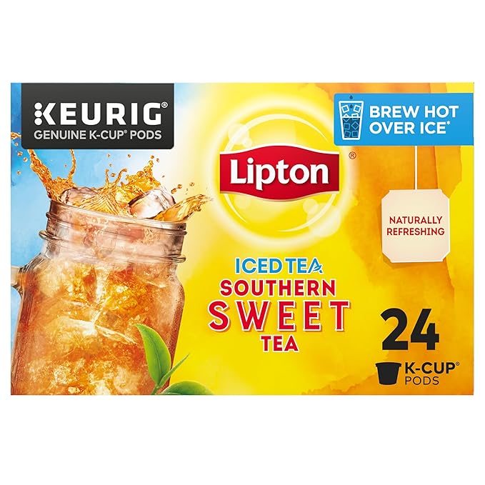 Lipton Iced Tea K-Cups, Southern Sweet Black Tea, 24 Total K-Cup Pods - Bloomnest