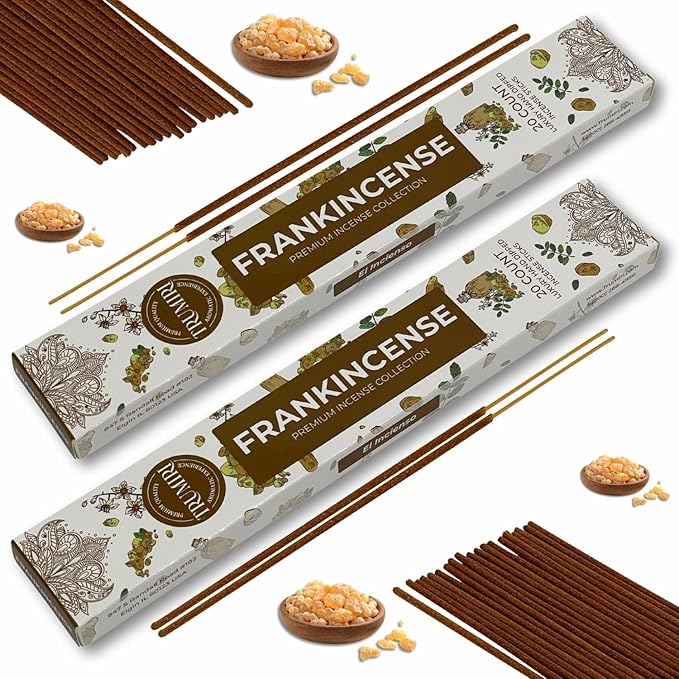 TRUMIRI Trumiri Incense Sticks - Total 40 Frankincense Scented Insence-Sticks - Dual Pack of 20 Insenses - Insents - Incents - Inscense - Incence - Incienso - All Natural Incense Sticks TRUMIRI