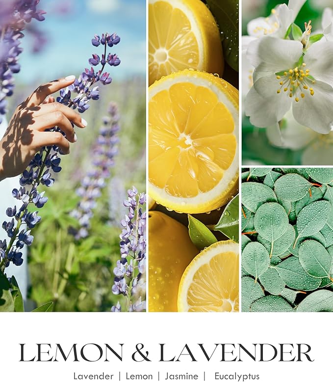 AOOVOO Lemon Lavender Scented Candle - Lavender Candle, Scented Candles, Soy Candles for Home 22 oz - Bloomnest