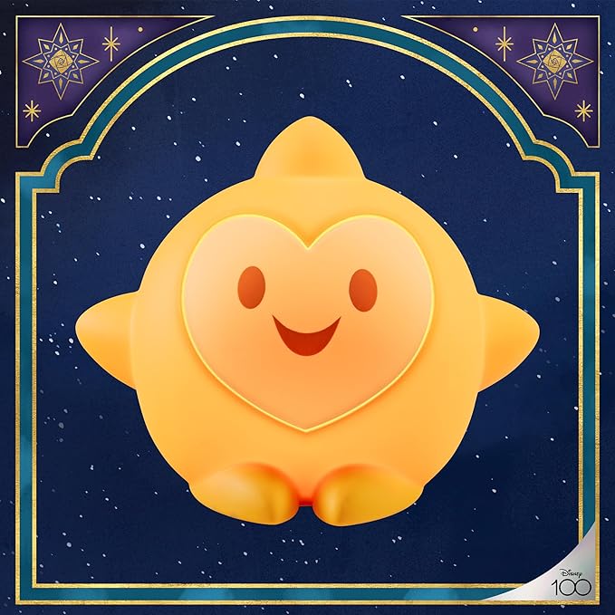 Disney Wish Squishy Light, Night Light for Kids, USB Lamp, Battery Operated, Dimmable, Star Light Ideal for Bedroom, Playroom, Living Room, 79616 - Bloomnest