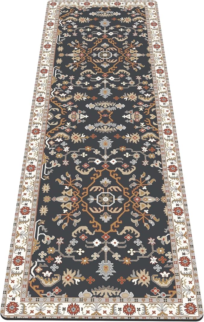 nuveti Yoga Mat Print Extra Thick TPE Non Slip Fitness Exercise Mat with Carrying Bag,72"x24" Extra Thick 6MM Exercise & Workout Mat for Yoga, Pilates Fitness and Floor Exercises - Bloomnest