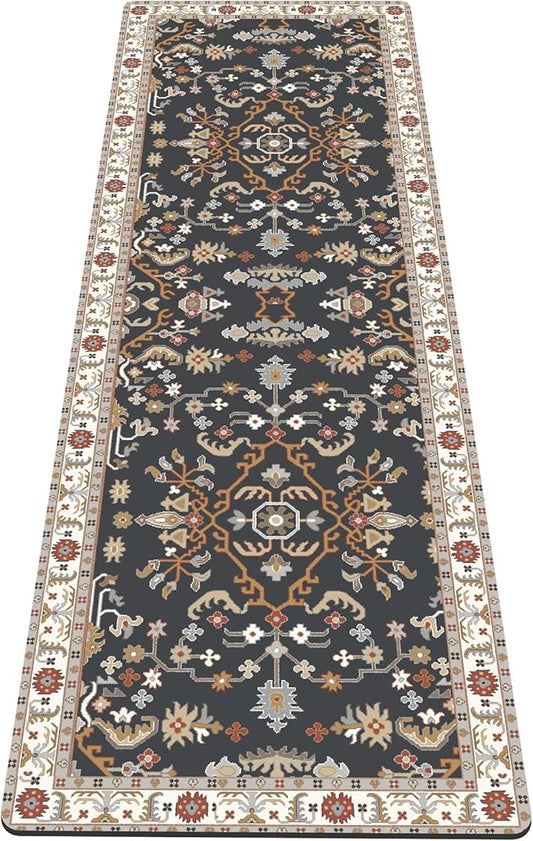 nuveti Yoga Mat Print Extra Thick TPE Non Slip Fitness Exercise Mat with Carrying Bag,72"x24" Extra Thick 6MM Exercise & Workout Mat for Yoga, Pilates Fitness and Floor Exercises - Bloomnest