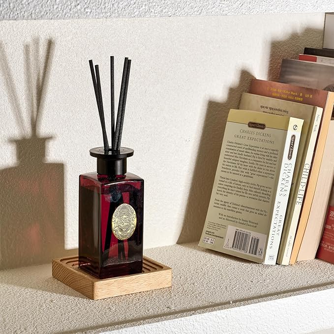 M&SENSE 6.3 oz Large Reed Diffuser Set | Red Camelia Scent Home Oil Diffuser with Sticks | Hotel Collection Non-Toxic Essential Oil |for Bedroom Bathroom Living Room - Bloomnest