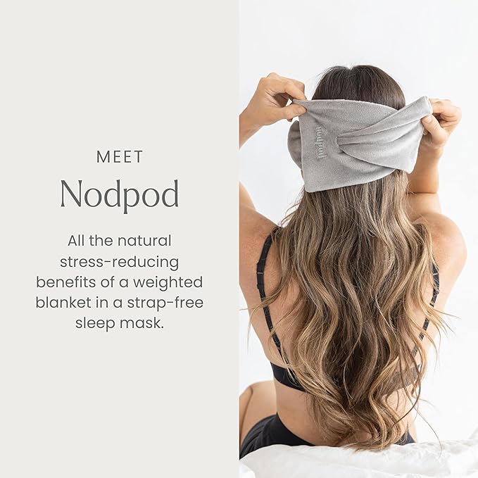 Nodpod Gentle Pressure Sleep Mask | Patented Light Blocking Design for Sleeping, Traveling & Relaxation - Elephant Gray - Bloomnest
