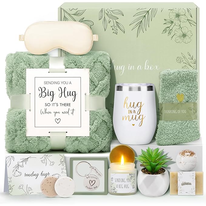 Sympathy Gift Baskets Sympathy Gifts for Loss of Loved One Hug in a Box for Women Bereavement Gifts Ideas Get Well Soon Gift Condolence Basket Miscarriage Thinking of You Care Package for Women - Bloomnest