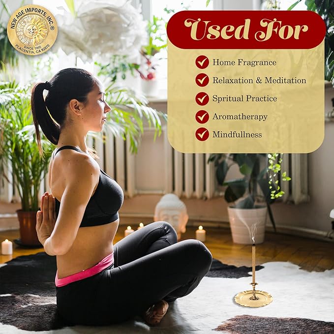 New Age Imports, Inc.® ~ Premium Palo Santo Holy Wood 3-4" Inches Size Hand Rolled Incense Sticks from Peru. Great for Meditation, Smudging Insenses, Spiritual Cleansing Inscent (10 Sticks Pack) NewAgeImportsInc