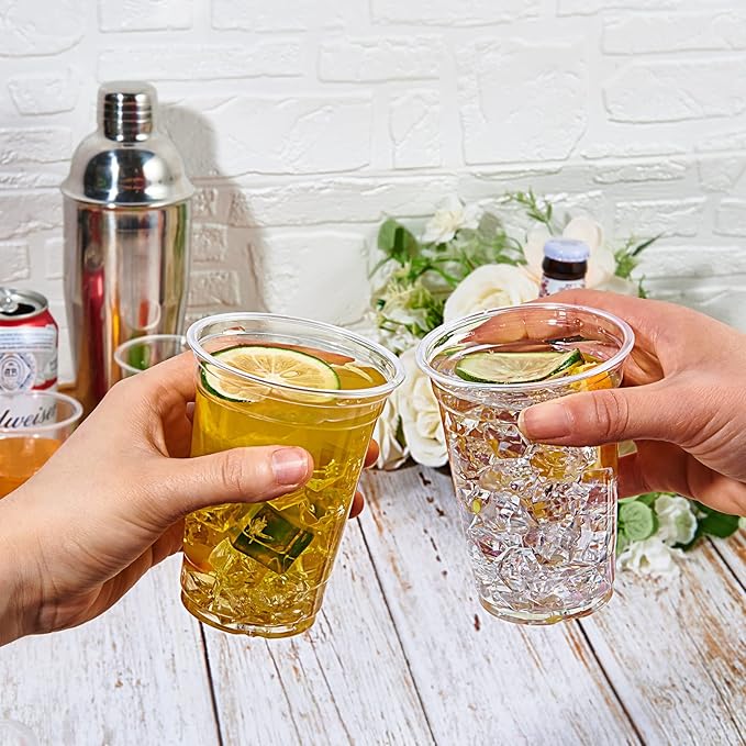Lilymicky 1000 Pack 10 oz Clear Plastic Cups, Disposable Drinking Party Cups for Birthday Parties, Picnics, Ceremonies, and any Events - Bloomnest