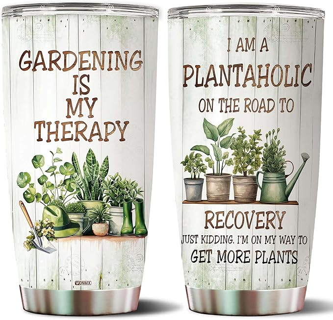 Gardening Gifts for Women Mom Wife Grandmother Funny Gardening Travel Mug Coffee Cup Gift for Garden Lover Plant Lady Gardener Thermos Tumblers 20oz Stainless Steel Christmas Birthday - Bloomnest