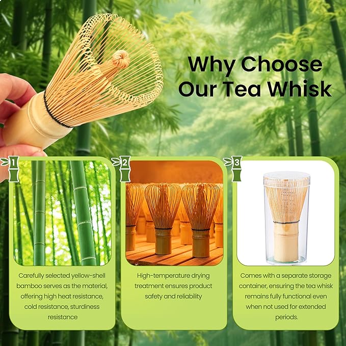 Matcha Whisk Set, Ceramic Matcha Set Desert Series, Matcha Bowl, Matcha Whisk and Holder, Bamboo Scoop, Scoop Rest, Sifter and Tea Towel 7 Pcs Matcha Kit for Birthday Christmas Gift (Pink) - Bloomnest