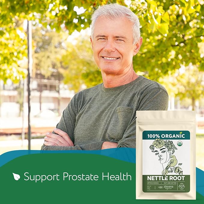 Organic Stinging Nettle Root Tea for Men's Health (4oz.) - Traditionally Used for Male Vitality & Overall Wellness — Make Herbal Infusions, Extracts, Tinctures, Oils — Té de Raíz de Ortiga Supports Prostate Health, Hormonal Balance & Energy - Make Herb... - Bloomnest