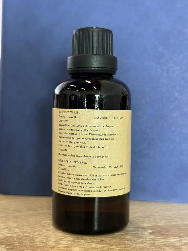 Lime Essential Oils 10ML, 100% Pure and Natural Essential Oil for Aromatherapy Diffuser - 0.33 Fl Oz/Lime WUVEZRUB