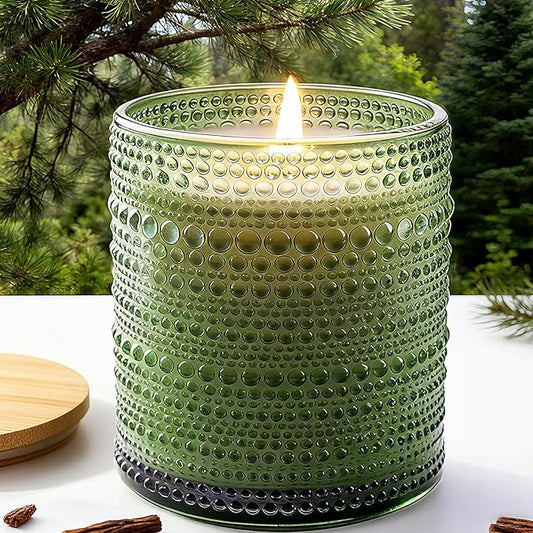 Balsam Cedar Scented Candles for Christmas Decor, Soy Scented Candle for Home Large Jar Candle, Aromatherapy Candle Over 60 Hours Christmas Candles Ideal Holiday Gift - Bloomnest