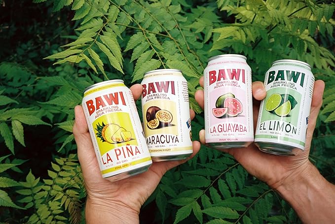 Bawi La Pina Sparkling Agua Fresca, 12 Pack - Pineapple Flavored Water, Plant-Based, Low Calorie, Less Sugar, Culturally-Rooted, Mexican Drink, Made in USA, Better-For-You Soda, Authentic Mexican Drink - Bloomnest