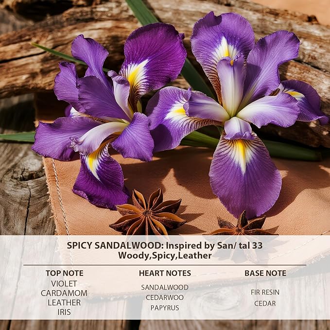 Car Air Freshener Hanging 2 Pack Car Air Fresheners Diffuser - Spicy Sandalwood Fragrance Oil Air Diffuser for Car, 45+ days Long Lasting Fragrance, Two 0.27 FL OZ/8ML Made in USA Car Air Fresheners - Bloomnest