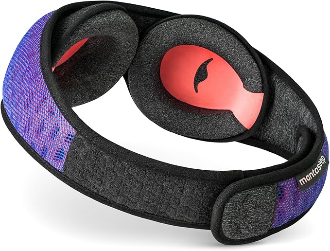 Manta Pro Sleep Mask - 100% Light Blocking Sleep Mask for Side Sleepers, Breathable and Comfortable, Spacious & Zero Pressure for Long Lashes, Perfect for Sleep/Travel/Nap/Shift Work - Bloomnest