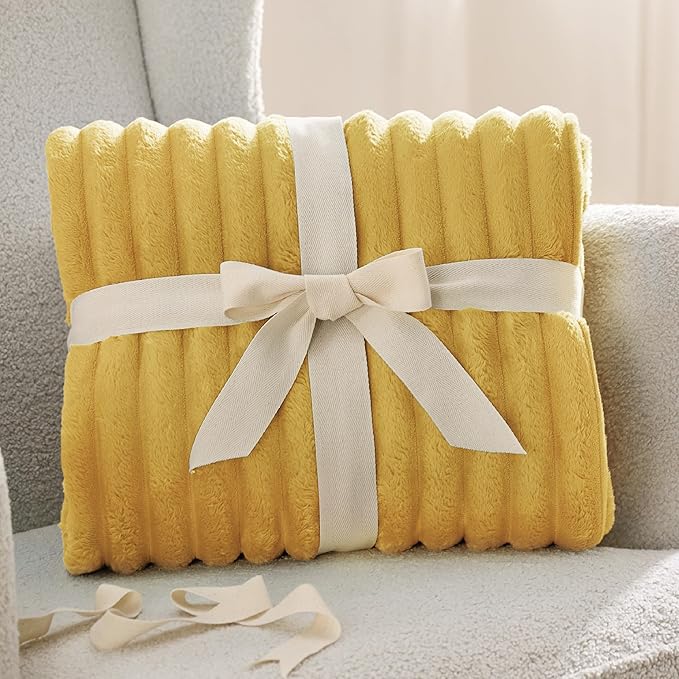Bedsure GentleSoft Honey Fleece Blanket for Couch - Cozy Soft Blankets for Women, Cute Small Throws for Girls, 108x90 Inches - Bloomnest