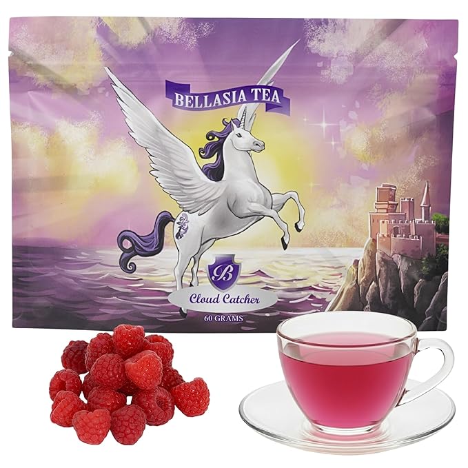 Bellasia Tea Could Catcher for Kids Using Real Fruit Pieces - Caffeine Free Herbal Tea Blend with Real Ingredients & Balanced Flavor- Add Loose Leaf Tea to Your Child’s Routine for A Fun & Tasty Drink - Bloomnest