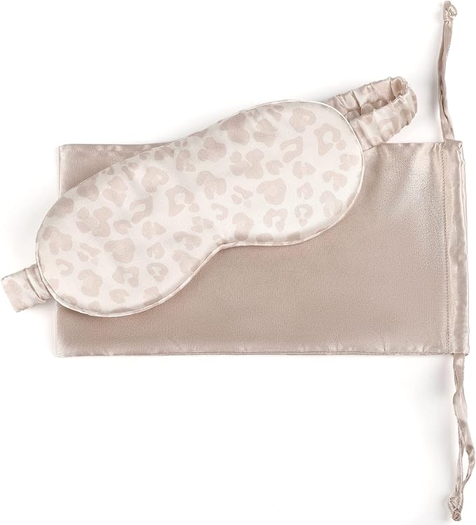 Silk Sleep Mask Light Blocking Luxury 100% Mulberry 22mm Silk Eye Mask Eye Cover Blindfold Ultra Soft Light & Comfy Anti Aging Skin Care with Travel Bag Gift Package - Bloomnest