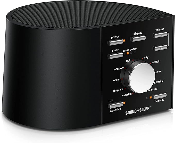 Sound+Sleep High Fidelity Sleep Sound Machine with 30 Guaranteed Non-Looping Nature Sounds, and Sleep Timer - Bloomnest