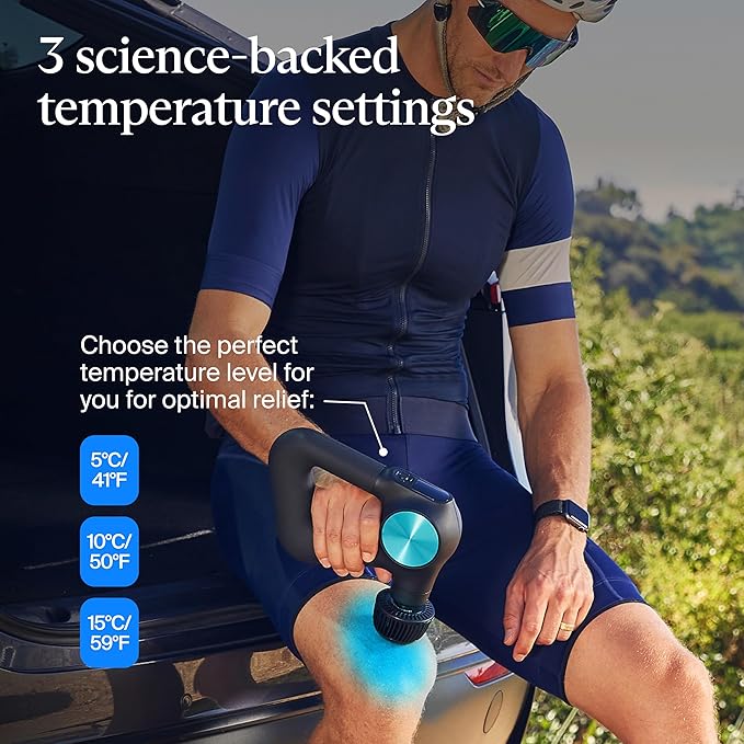 Theragun Cold Attachment for PRO Plus Deep Tissue Massage Gun, Features 3 Cold Therapy Temperature Levels for Custom Pain Relief, Inflammation and Swelling Treatment (Only Compatible with Pro Plus) - Bloomnest