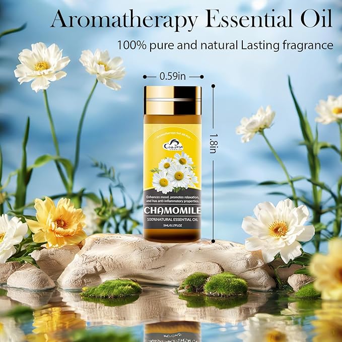 Essential Oil Set, 40 Pcs Aromatherapy Essential Oils for Diffusers for Home, 5ML Fragrance Gift Set for Skin, Soap Making, Massage, Hair Care, DIY Candle and Perfume Making - Bloomnest
