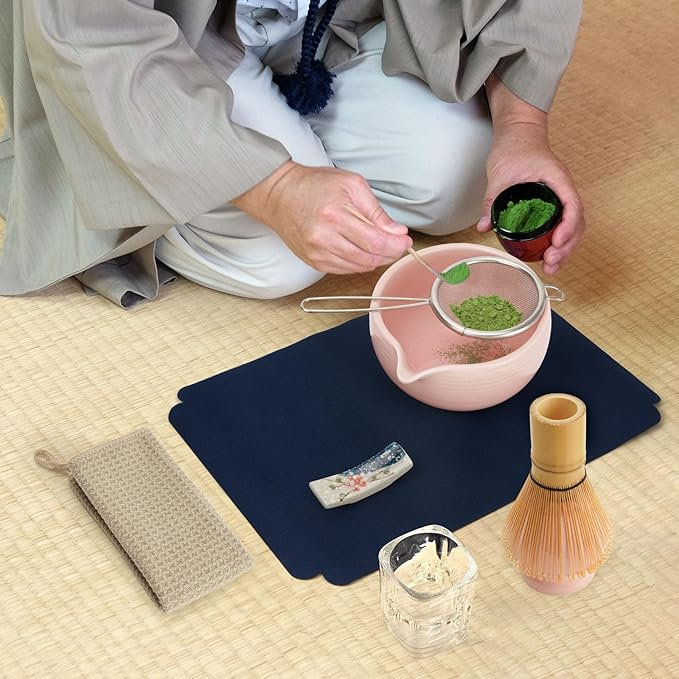 Matcha Whisk Set, Matcha Kit 10-Pcs, Bamboo Whisk and Bowl with Spout & Measuring Spoon & Cup, Japanese Matcha Tea Making Tools, Light Pink - Bloomnest