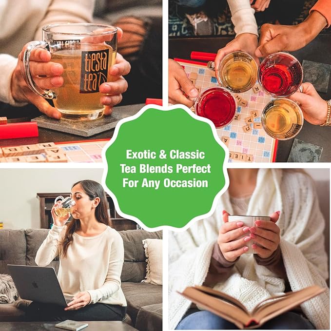Tiesta Tea - Sour Green Apple, Loose Leaf, Tart Apple Green Tea, Medium Caffeinated Green Tea, Make Hot or Iced Tea Up to 20-25 Cups, 2 oz Resealable Pouch - Bloomnest