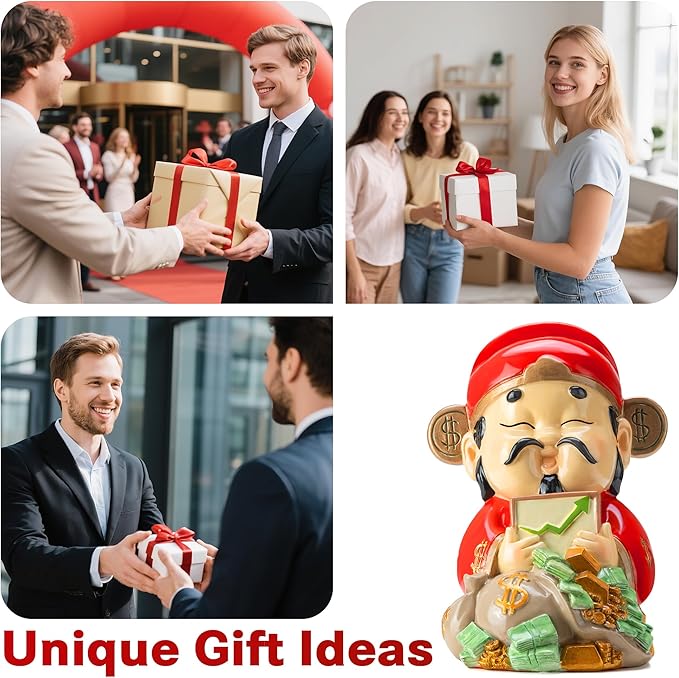 God of Wealth Figurine,Stock Market Luck Statue,Bring Positive Energy to Your Wealth - Bloomnest