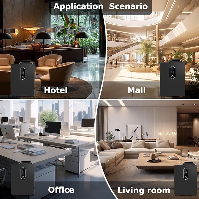 2025 Upgraded HVAC Scent Diffuser Machine 1000ML, Scent Air Machine with WiFi for Home, Hotel Diffuser Coverage 6000 Sq.Ft, Waterless Cold Air Aromatherapy Essential Oil Diffuser for Large Room - Bloomnest
