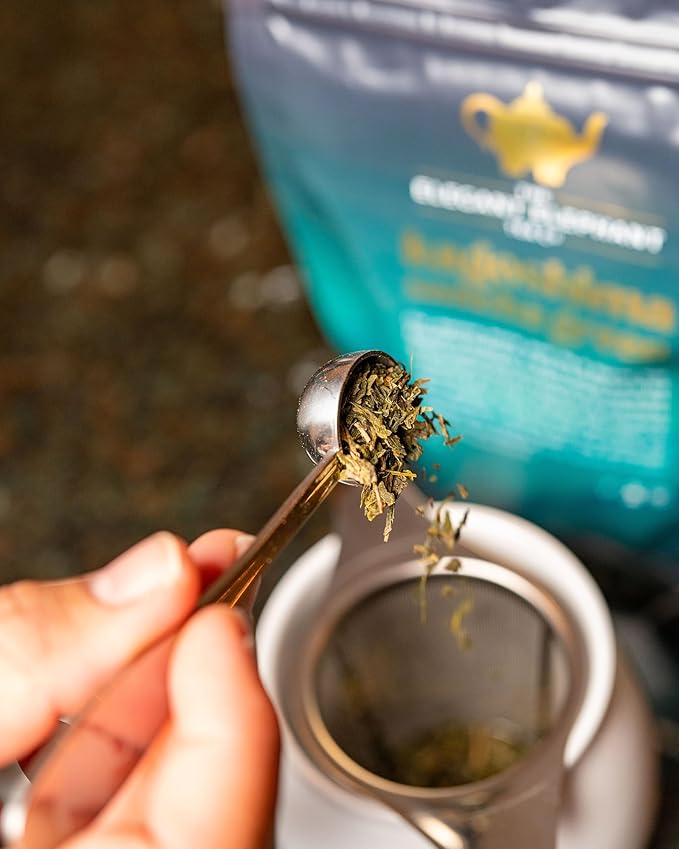 Japanese Sencha Green Tea, Organic Loose Leaf Sencha Tea – Antioxidant & Detox Support – Refreshing Hot or Iced Green Tea – 4 oz Resealable Bag (Makes 50 Cups) – The Elegant Elephant - Bloomnest